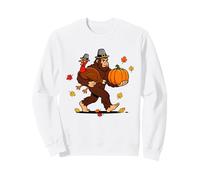 Thanksgiving Bigfoot Pilgrim Turkey Fall Pumpkin Sasquatch Sweatshirt