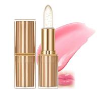 Thanksgiving Christmas Colour Changing Lip Balm - Temperature Sensitive Jelly Lipstick with Gold Foil, Long Lasting Hydrating Formula, Natural Pink Moisturising Gloss, Lightweight Smooth Lip for Women