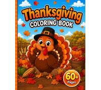 Thanksgiving Coloring Book: Bold & Easy Thanksgiving Coloring Pages with Bonus Tic-Tac-Toe