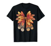 Thanksgiving Coquette Bow Turkey Feathers Gobble Fall Mom T-Shirt