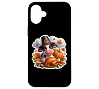 Thanksgiving Cow Fall Autumn Cottagecore Rancher Farmer Farm Case for iPhone 16 Plus