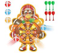 Thanksgiving Dart Board Game - Cute Indoor Outdoor Party Supplies, Turkey Dartboard For Dinner Activities | Fun Competitive Game Set | Entertainment For Adults Lovers Family Boys Girls Kids Friends