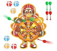 Thanksgiving Dart Board Game, Cute Indoor Outdoor Party Supplies, Turkey Dartboard With Scoreboard, Fun Dinner Activity With Soft Darts, Adults Lovers Family Boys Girls Kids