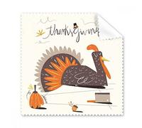 Thanksgiving Day Abstract Turkey Pattern Glasses Cloth Cleaning Cloth Gift Phone Screen Cleaner 5pcs