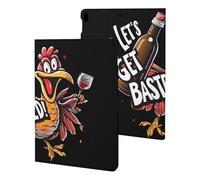 Thanksgiving Day Let's Get Basted Slim Case Compatible with iPad 10th 9th 8th 7th Generation 2022 2021 2020 2019 Protective Cover Stand