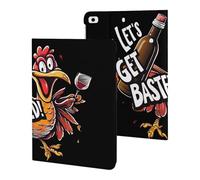 Thanksgiving Day Let's Get Basted Slim Case Compatible with iPad 10th 9th 8th 7th Generation 2022 2021 2020 2019 Protective Cover Stand