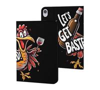 Thanksgiving Day Let's Get Basted Slim Case Compatible with iPad 10th 9th 8th 7th Generation 2022 2021 2020 2019 Protective Cover Stand