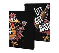 Thanksgiving Day Let's Get Basted Slim Case Compatible with iPad 10th 9th 8th 7th Generation 2022 2021 2020 2019 Protective Cover Stand