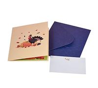 Thanksgiving Day Turkey Greeting Card For Thanks Winter Holiday Birthday Postcards Gifts With Envelope Turkey Greeting Card