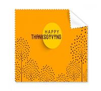 Thanksgiving Day Turkey Watercolor Pattern Glasses Cloth Cleaning Cloth Gift Phone Screen Cleaner 5pcs