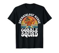 Thanksgiving Dermatology Nurse Gobble Squad Turkey T-Shirt