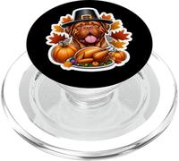 Thanksgiving Dogue de Bordeaux Dog Owner Mom Dad Lover Funny PopSockets PopGrip for MagSafe