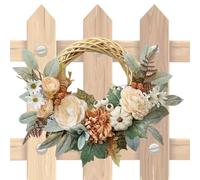Thanksgiving, door with maple leaves for house entrance, 38 cm, seasonal decoration with hanger for wall, window, indoor, outdoor, school, hotel, apartment
