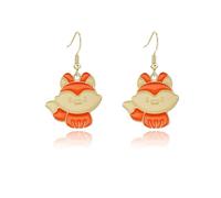 Thanksgiving Fall Earrings for Women Dangling Charm Turkey Pumpkin Fox Maple Leaf Envelope Autumn Earrings Funny Dainty Enamel Thanksgiving Jewelry for Women, M, Zinc, No Gemstone