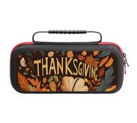Thanksgiving Fall Farm Pumpkins Compatible with Switch Case Bag Travel Protective Cover Handbag with 20 Game Accessories