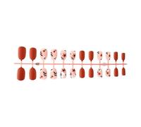 Thanksgiving False Nails Autumn Winter Press On Nails Set Leaf And Flower Designs Easy To Apply Nails Art For Women