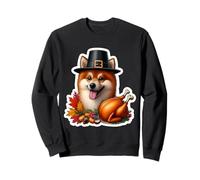 Thanksgiving Finnish Spitz Dog Owner Mom Dad Funny Fall Cute Sweatshirt