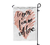 Thanksgiving Garden Flag,Shorping 12x18Inch for Holiday and Seasonal Double-Sided Printing Yards Flags to You from me with Love Hand Drawn Lettering Handwritten on textu