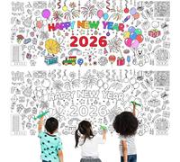 Thanksgiving Giant Coloring Poster/Tablecloth,30 x 72 Inches Jumbo Paper Coloring Banner Games Activities Essentials for Kids Gifts Ideal for Fall Thanksgiving Party Decorations and Games (2026)