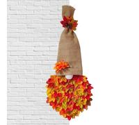 Thanksgiving Gnome Wreath, Autumn Wreaths for Front Door,Artificial Autumn Gnome Wreath with Maple Leaves - Cute Beautiful Fall Harvest Wreath for Home, Wall, Window, Fireplace