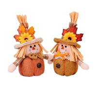 Thanksgiving Gnomes - Los Dee 2 Pieces in Autumn Toilet, Handmade Gnommes | Rustic Farm Decorations, Autumn Table Decorations for Family Party, Home and Celebrations