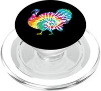 Thanksgiving Gobbler Tie Dye Turkey Day Graphic Art PopSockets PopGrip for MagSafe