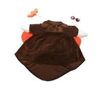 Thanksgiving Goose Costume for 23" Porch Goose - Weather-Resistant Outdoor Decor, Funny Lawn & Patio Decoration, Festive Holiday Dress-Up Outfit