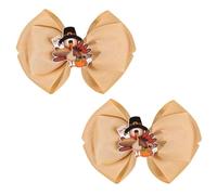 Thanksgiving hair clip turkey themed bullet for kids, not slip borders for holiday incidents and school work, turkey hair clip for kids