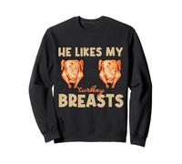 Thanksgiving He Likes My Turkey Breasts Couple Matching Sweatshirt