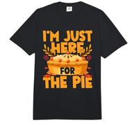Thanksgiving I’m Just Here for the Pie - Funny Pumpkin Pie Comfort Colors Adult Heavyweight T-Shirt