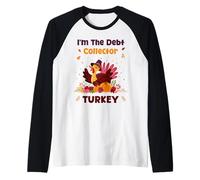 Thanksgiving I'm The Debt Collector Turkey Family Matching Raglan Baseball Tee