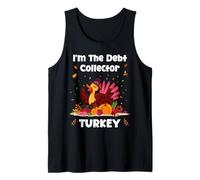 Thanksgiving I'm The Debt Collector Turkey Family Matching Tank Top