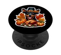 Thanksgiving Lancashire Heeler Dog Owner Mom Dad Funny Fall PopSockets Adhesive PopGrip