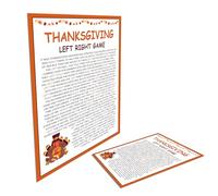 Thanksgiving Left Right Game, Friendsgiving Games, Thanksgiving Party Games, Pass The Present, Pass The Gift Game-TGLRG01