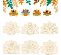 Thanksgiving Listing Thanksgiving Decoration Pendant Turkey Listing Decoration can be Freely Colored and Comes with Hemp Rope as a Gift