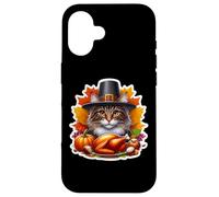 Thanksgiving Maine Coon Cat Owner Lover Fall Autumn Pumpkin Case for iPhone 16