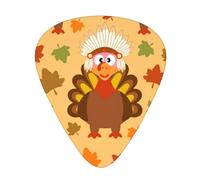Thanksgiving Maple Leaves 12 Pcs Guitar Picks, 0.46mm/0.71mm/0.96mm Thickness, Guitar Plectrum With Storage Case For Acoustic-Electric Guitar Ukulele Bass