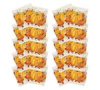 Thanksgiving Napkins | Pack of 20 Decorative Pumpkin and Maple Leaves | Paper Towels | for Birthday Wedding Party Celebration at Home in the Kitchen in the Dining Room on the
