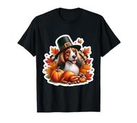 Thanksgiving Nederlandse Kooikerhondje Dog Owner Mom Dad Pup T-Shirt
