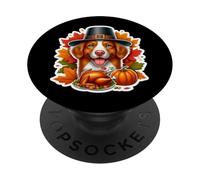 Thanksgiving Nova Scotia Duck Tolling Retriever Dog Owner PopSockets Adhesive PopGrip