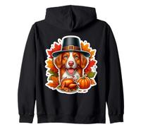 Thanksgiving Nova Scotia Duck Tolling Retriever Dog Owner Zip Hoodie