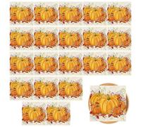 Thanksgiving Paper Napkins Pumpkin Maple Leaves Decorative Absorbent 20