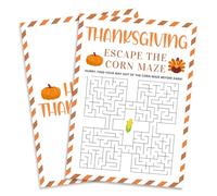 Thanksgiving Party Game Set- "Fact Or Fowl?" Theme Game,Turkey & Pumpkin Pattern Embellishment,Thanksgiving Activities for Family & Friend, Fall Party Increase Interactive Atmosphere(5" x 7")- A06