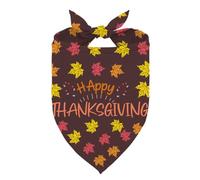 Thanksgiving Pets Bandanas Autumn Fall Leaves Triangle Bibs Scarf Holiday Puppy Dog Kerchief Fancy Thanksgiving Gifts for Dogs for Medium and Small Dogs