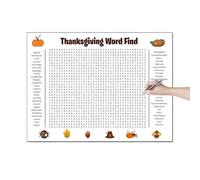 Thanksgiving Poster - Interactive Wall Holiday Game,Giant Coloring Posters Wall Game - for Women Boys Girls Youth Teens Son Daughter Family Friends Coworkers
