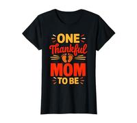 Thanksgiving Pregnancy Announcement Thankful Mom Family T-Shirt