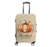 Thanksgiving Pump-kin Suitcase Cover Elastic Luggage Protector Fit 19 to 32 Inch Stylish Baggage Covers Travel Accessories