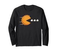 Thanksgiving Pumpkin Pie Eating Whipped Cream - Funny Long Sleeve T-Shirt