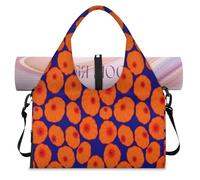 Thanksgiving Pumpkins Sports Duffel Bag for Women Men Autumn Holidays Weekend Overnight Bag with Shoe Compartment Shoulder Tote Luggage Bag for Yoga Gym Travel