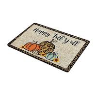 Thanksgiving Rug Autumn Maple Leaf Welcome Indoor Doormat Fall Floor Mat for Kitchen Bedroom Living Room Home Decor Mats
